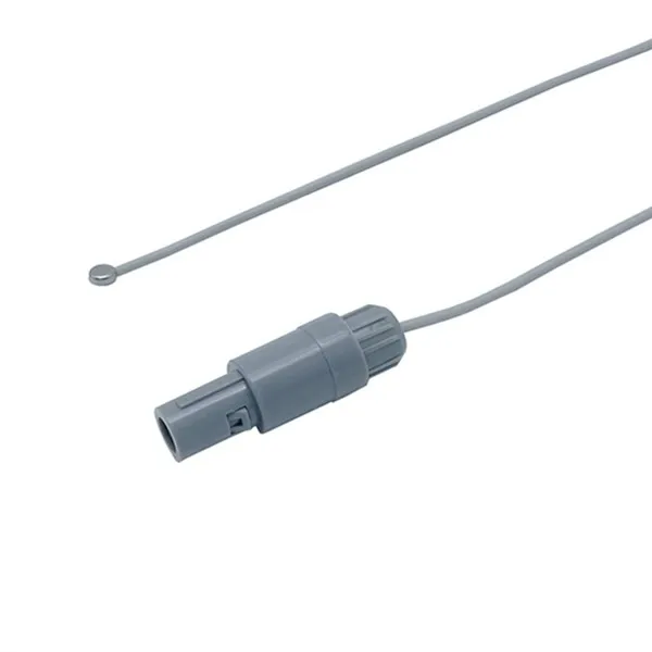 Skin Temperature Probe, 2 Pin Plug Connector Disposable Temperature Sensor
